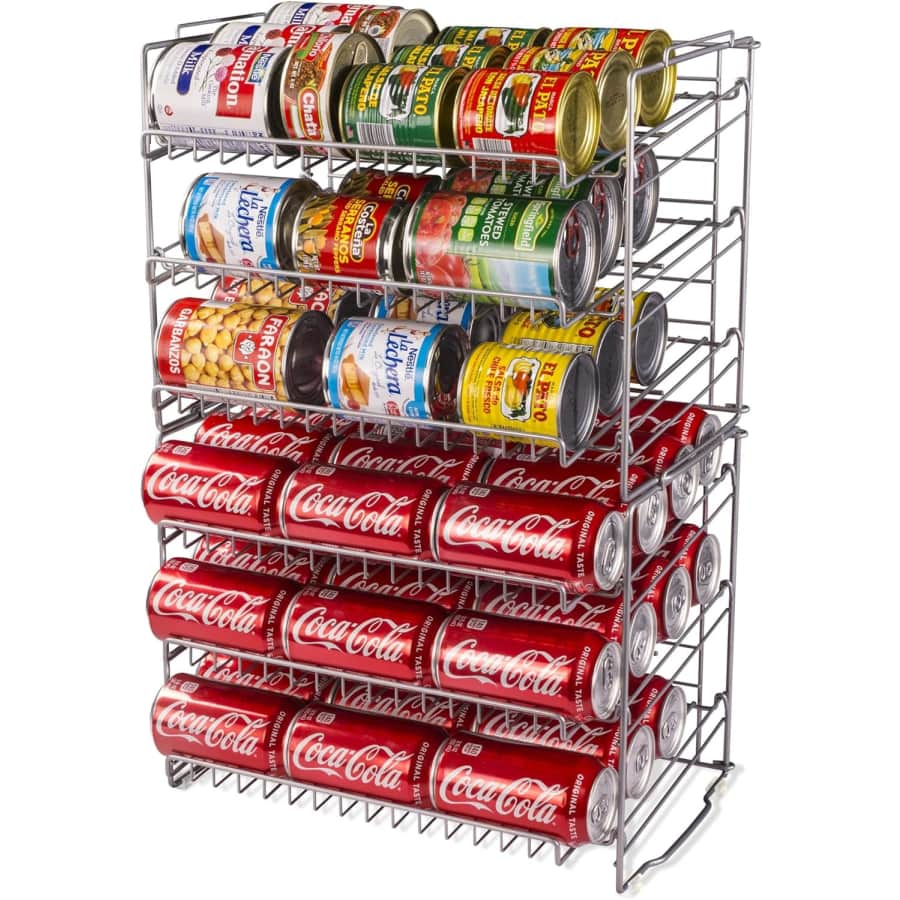 Atlantic Gravity-Fed Steel Compact Double Can Rack for $17 Atlantic Gravity-Fed Steel Compact Double Can Rack for $17
