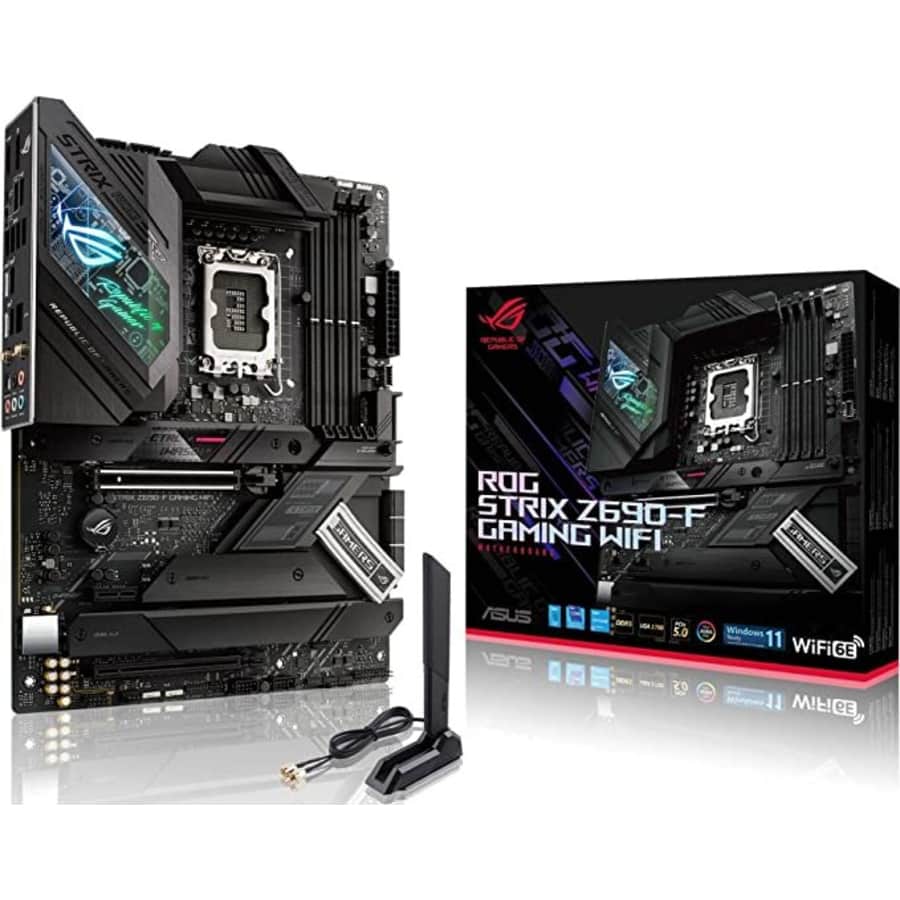 Asus ROG Strix Z690-F Gaming WiFi 6E LGA1700 ATX Gaming Motherboard for $270 Asus ROG Strix Z690-F Gaming WiFi 6E LGA1700 ATX Gaming Motherboard for $270