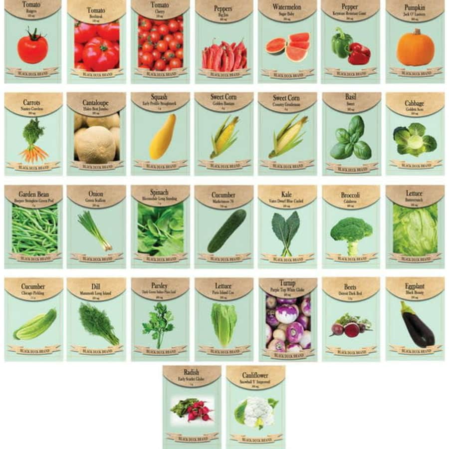 Black Duck Brand Vegetable Seed 30-Pack for $15 Black Duck Brand Vegetable Seed 30-Pack for $15