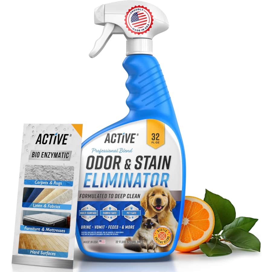 ACTIVE 32-oz. Pet Odor & Stain Eliminator Spray for $11 ACTIVE 32-oz. Pet Odor & Stain Eliminator Spray for $11