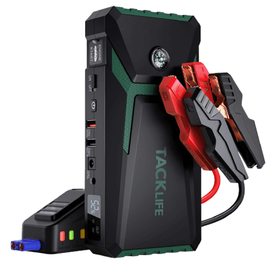 Tacklife 800A Peak 18,000mAh Car Jump Starter for $44