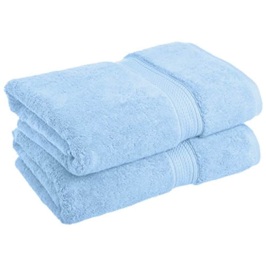 SUPERIOR Solid Egyptian Cotton 2-Piece Bath Towel Set for $40