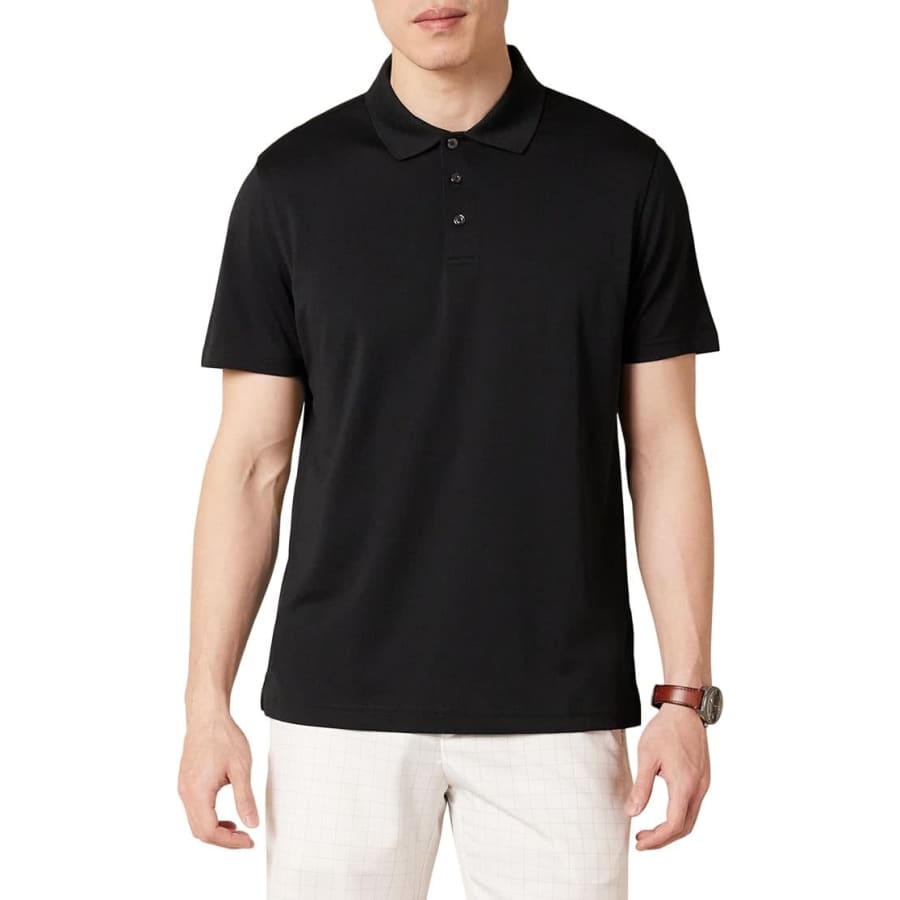 Amazon Essentials Men's Slim-Fit Quick-Dry Golf Polo Shirt for $9 Amazon Essentials Men's Slim-Fit Quick-Dry Golf Polo Shirt for $9