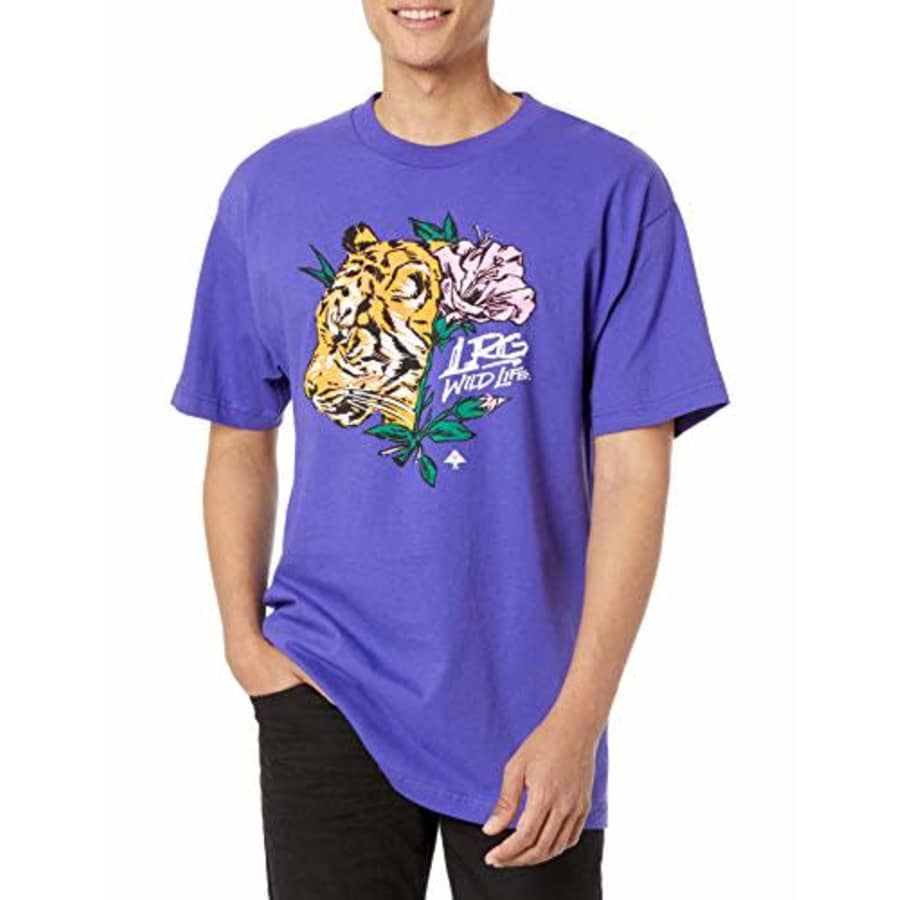 LRG Men's Spring 21 Graphic Designed Logo T-Shirt, Predator Purple, Small for $14 LRG Men's Spring 21 Graphic Designed Logo T-Shirt, Predator Purple, Small for $14