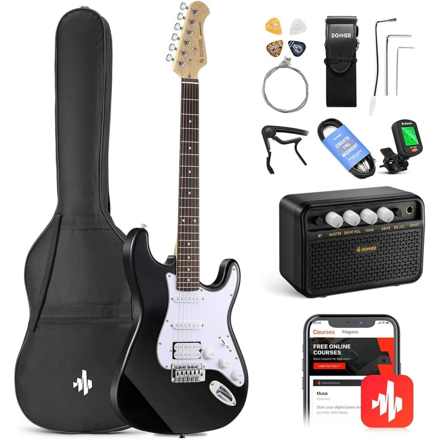 Donner 39" Electric Guitar Beginner Kit for $130