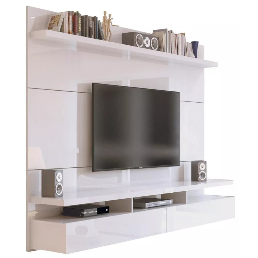 Manhattan Comfort City 2.2 87" Theater Panel Floating Entertainment Center for $353