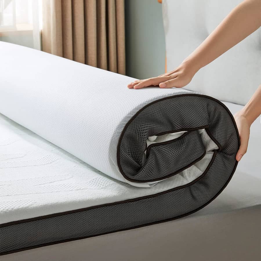 Linsy Living 3" Memory Foam Twin Mattress Topper for $110