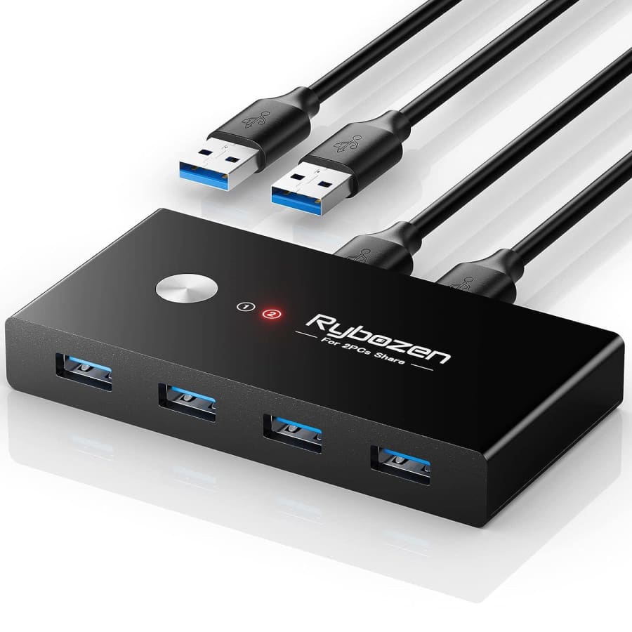 Rybozen USB 3.0 4-Port KVM Switch for $16