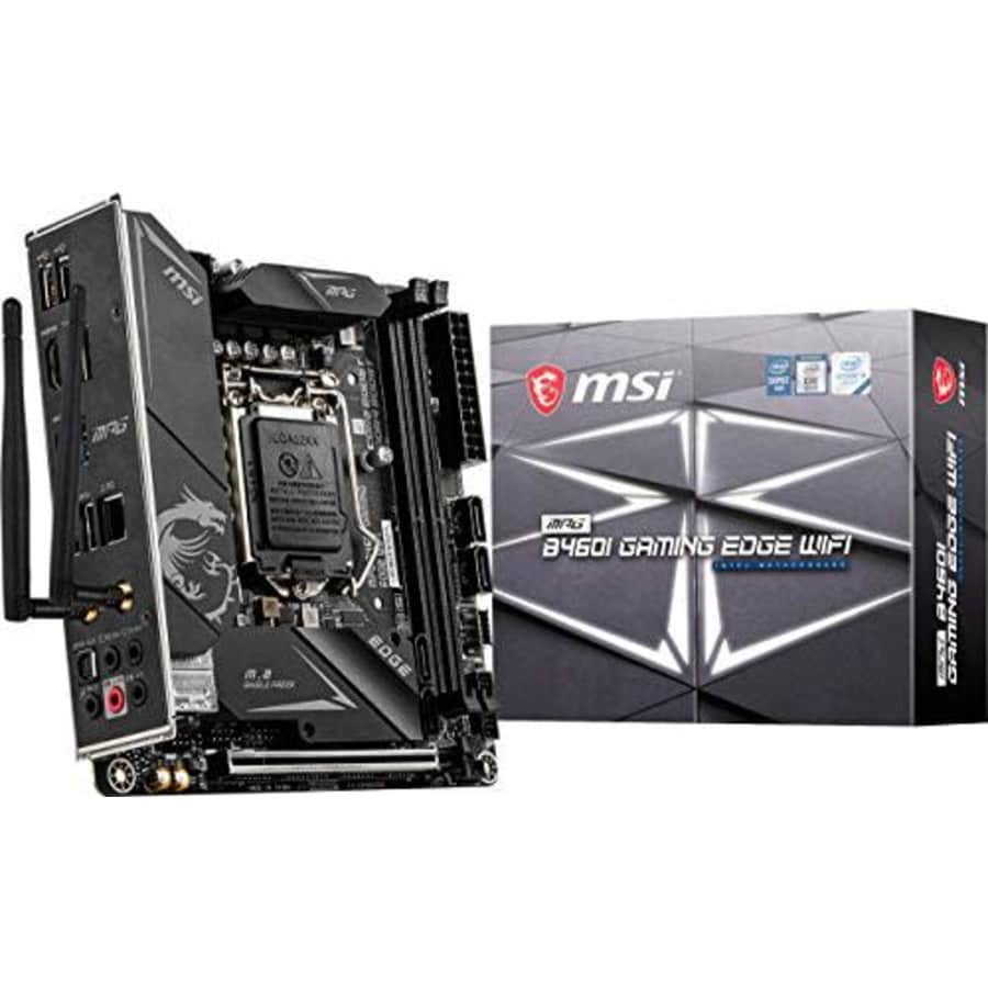 MSI MPG B460I Gaming Edge WiFi Gaming Motherboard (Mini-ITX, 10th Gen Intel Core, LGA 1200 Socket, for $252