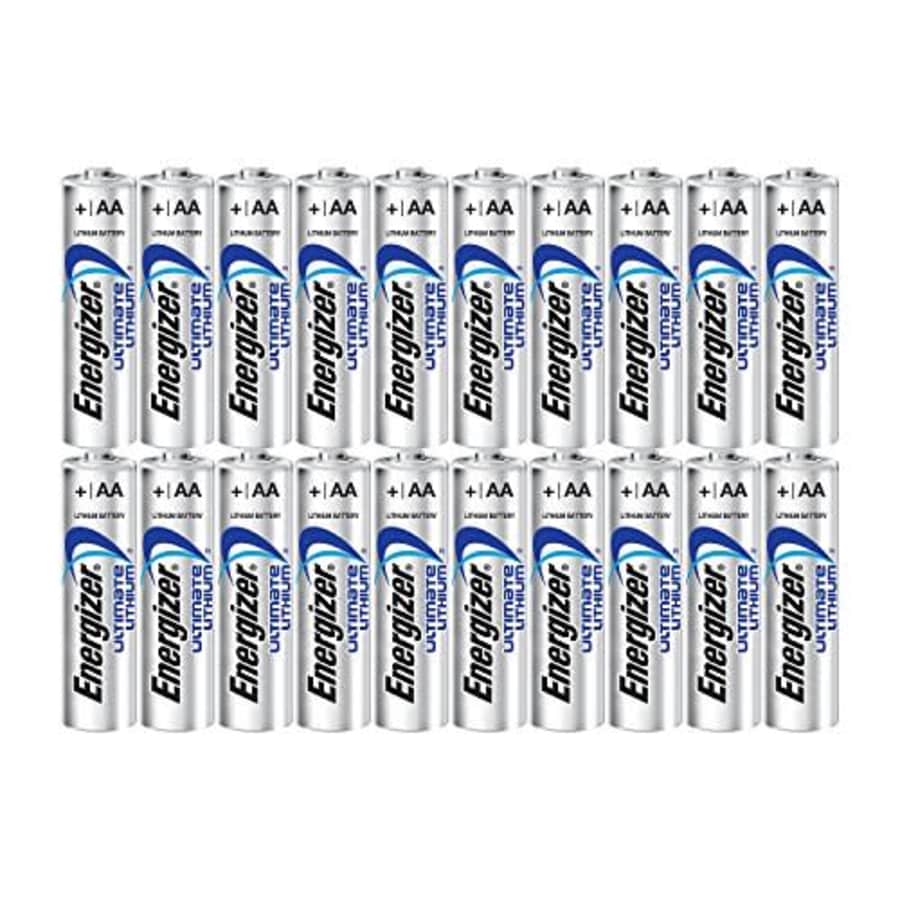 Energizer Ultimate Lithium AA Size Batteries - 20 Pack for $53