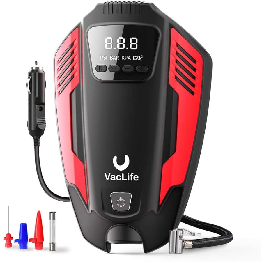 VacLife Air Compressor Portable 12V Tire Inflator for $20