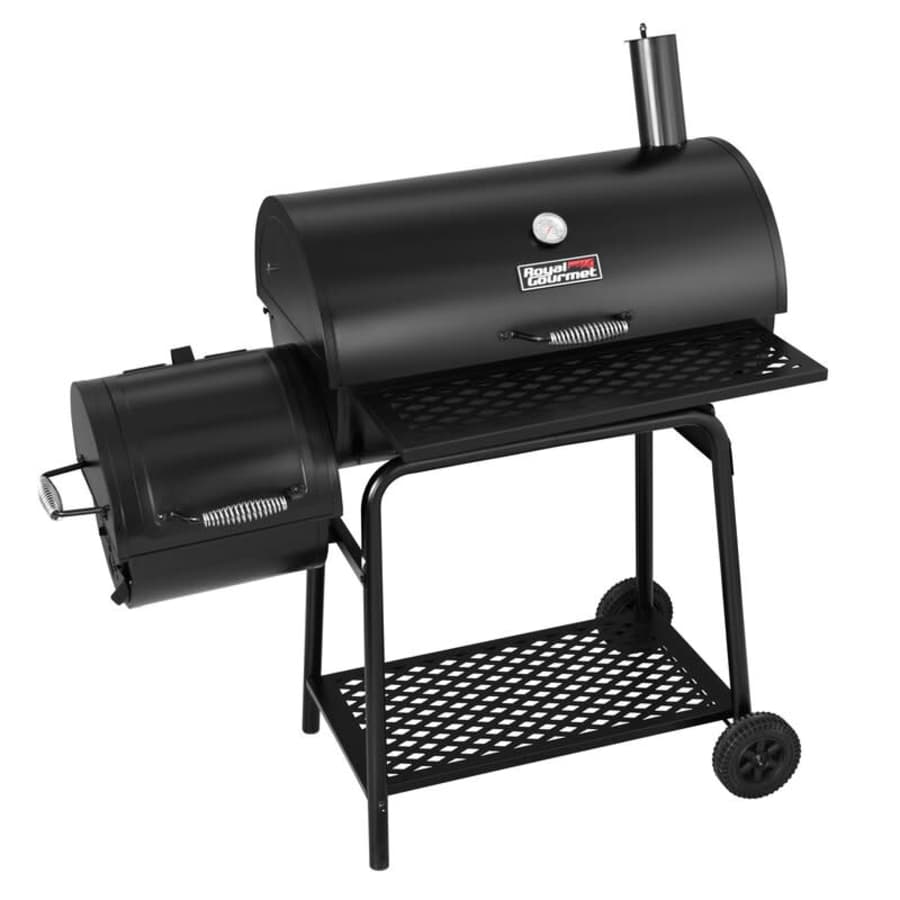 Royal Gourmet 30" Barrel Charcoal Grill w/ Smoker for $100