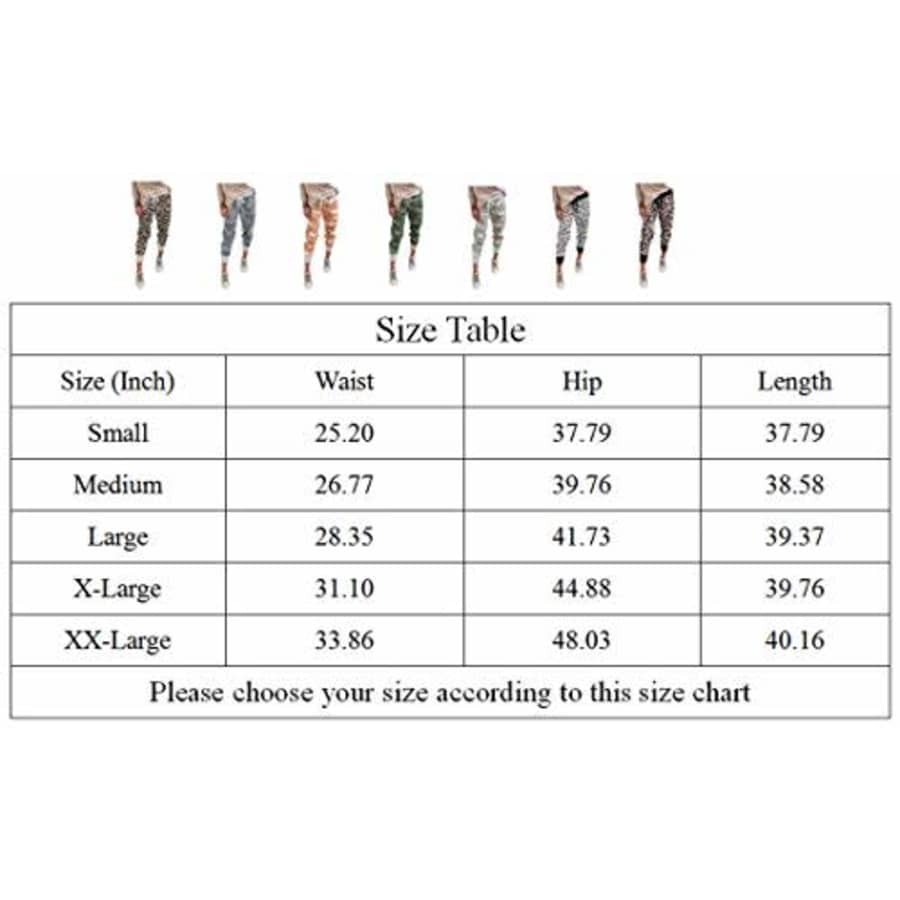 onlypuff Women Drawstring Waist Pants Activewear Leopard Orange Long Pants with Pockets L for $16