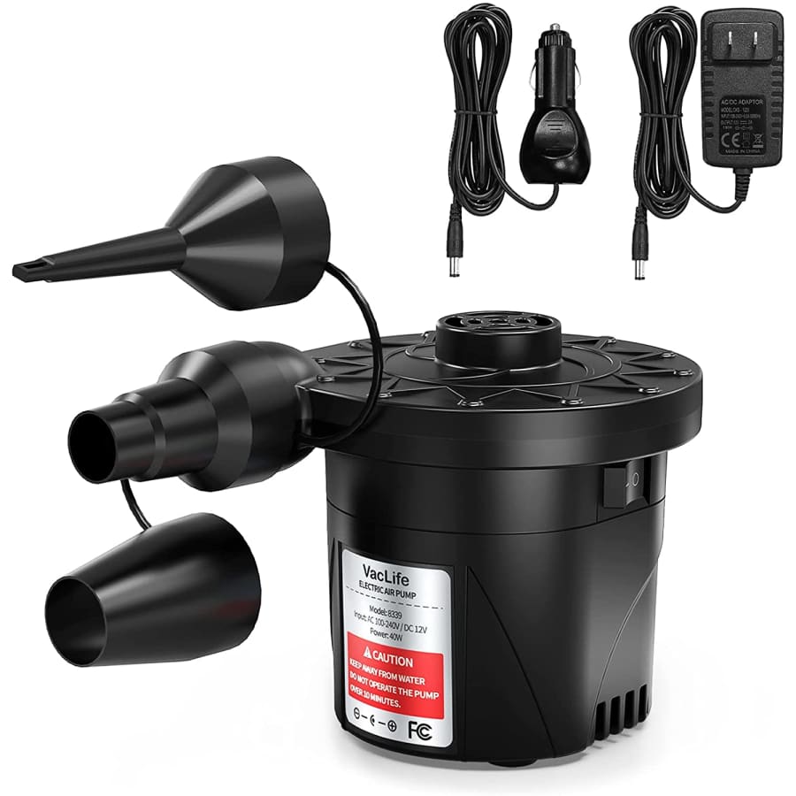 Electric Air Pump for Inflatable Mattresses, Pool Toys, and more for $8