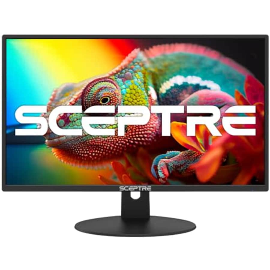 Sceptre New 24-inch Professional Monitor 100Hz 1ms HDMI x2 VGA 100% sRGB Build-in Speakers, Eye for $100