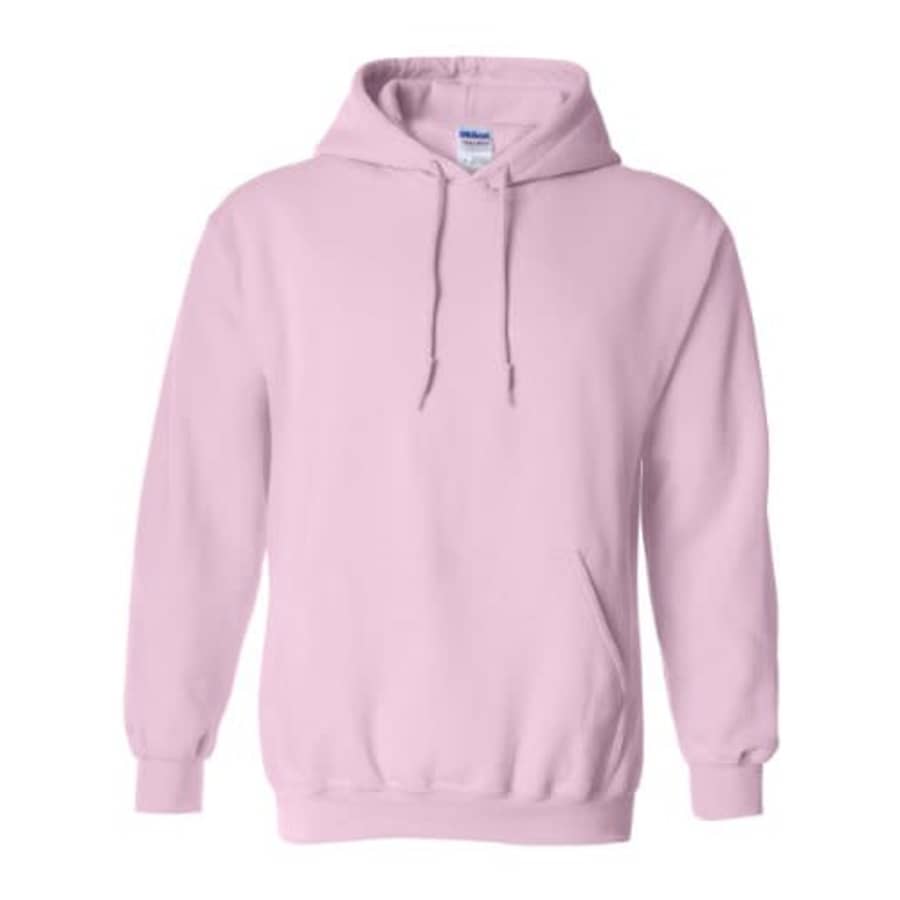 Gildan Activewear 50/50 Hooded Sweatshirt, L, Light Pink for $15