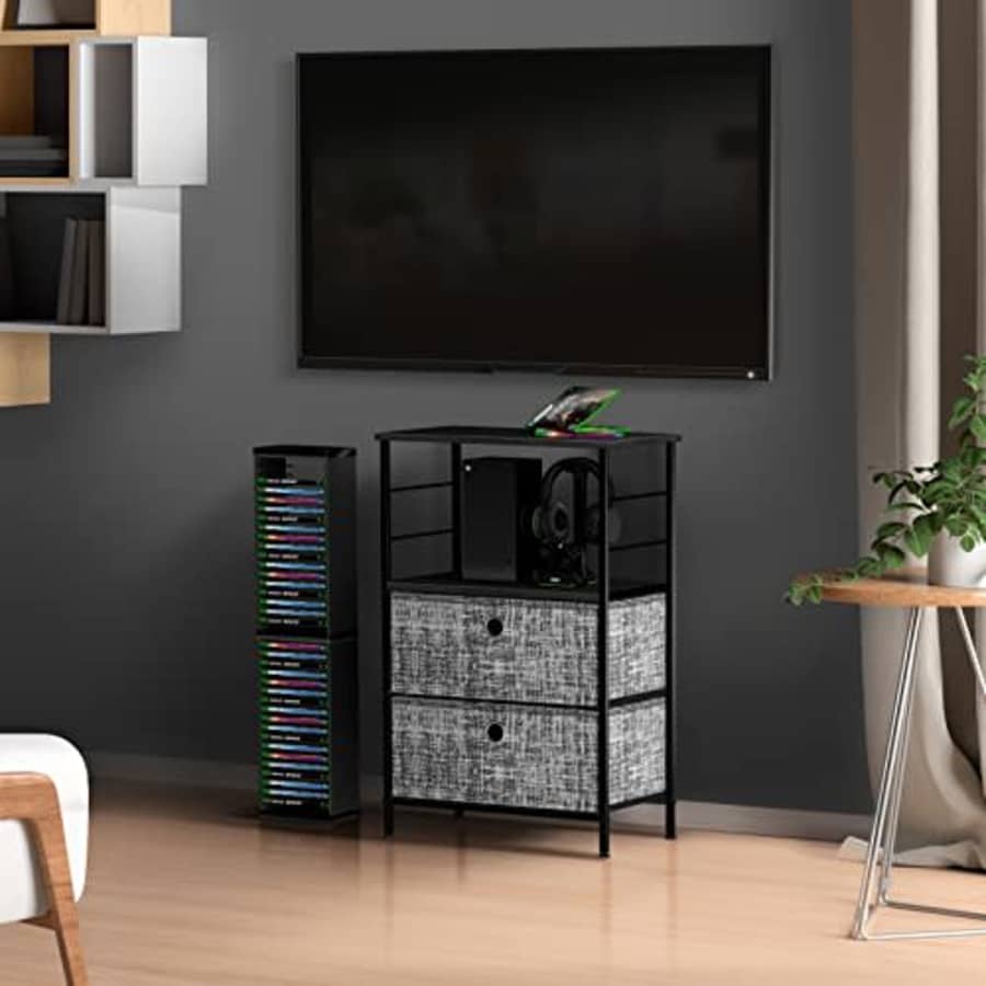 Sorbus Nightstand 2-Drawer Shelf Storage - Bedside Furniture & End Table Chest Dresser with Steel for $43