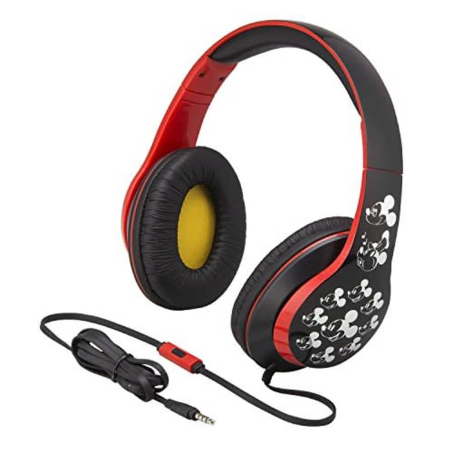 eKids Mickey Mouse Over The Ear Headphones with Built in Microphone Quality Sound from The Makers of iHome for $32