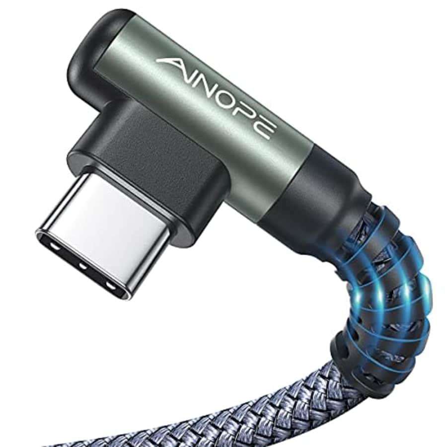 Ainope 6.6-Foot USB-A to USB-C Cable 2-Pack for $7