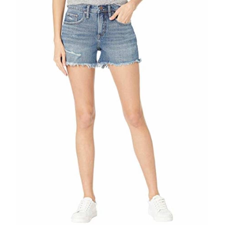 Silver Jeans Co. Women's Not Your Boyfriend High Rise Jean Shorts, Indigo, 33 3.5 for $49