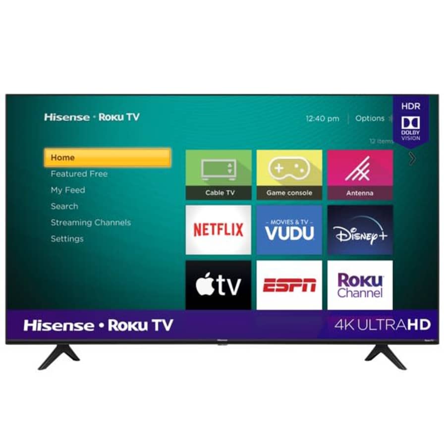 Hisense 43R6E3 43" 4K HDR LCD UHD Roku TV for $195
