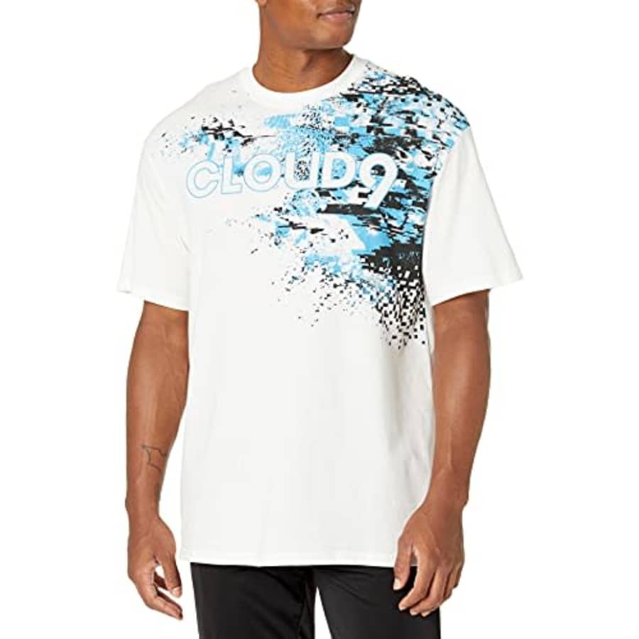 PUMA Men's Cloud9 Graphic T-Shirt, White, Medium for $29