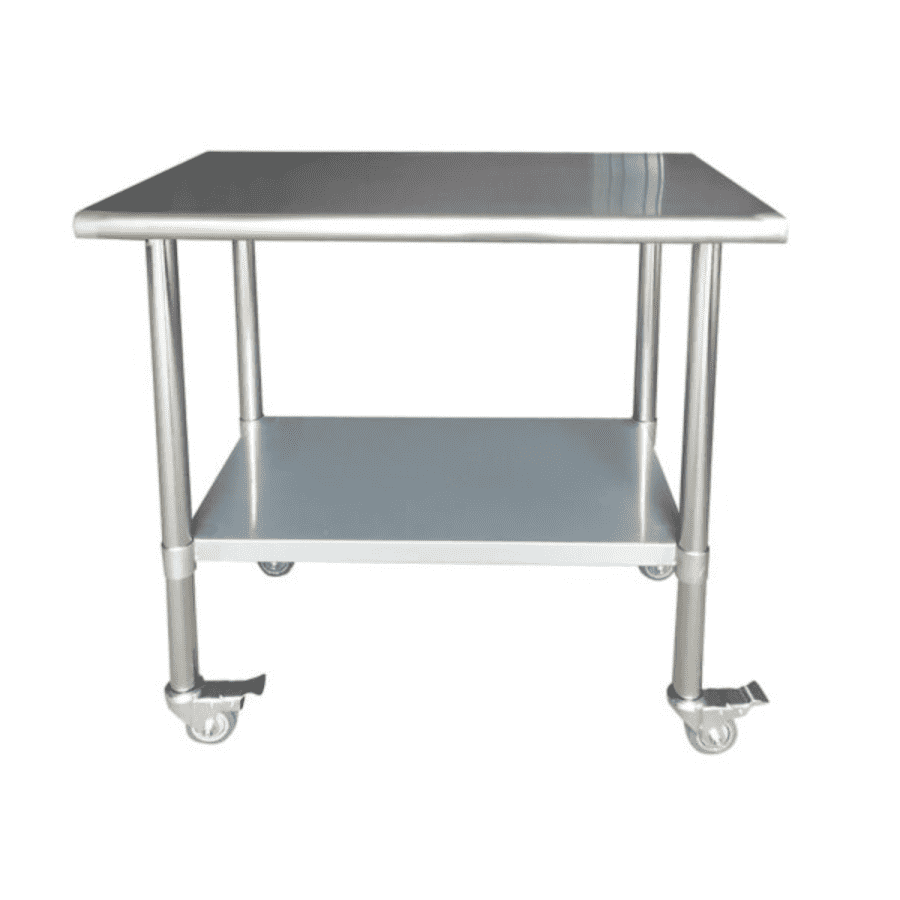 Sportsman 36" Stainless Steel Utility Table w/ Locking Casters for $152 Sportsman 36" Stainless Steel Utility Table w/ Locking Casters for $152