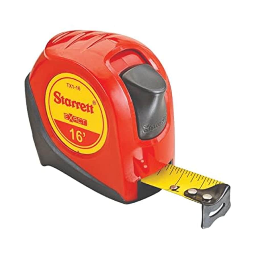 Starrett Exact Retractable Imperial Pocket Tape Measure with Nylon Coating, Self Adjusting End for $22