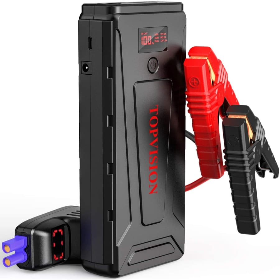 Topvision 21,800mAh Portable Car Battery Jump Starter for $70 Topvision 21,800mAh Portable Car Battery Jump Starter for $70
