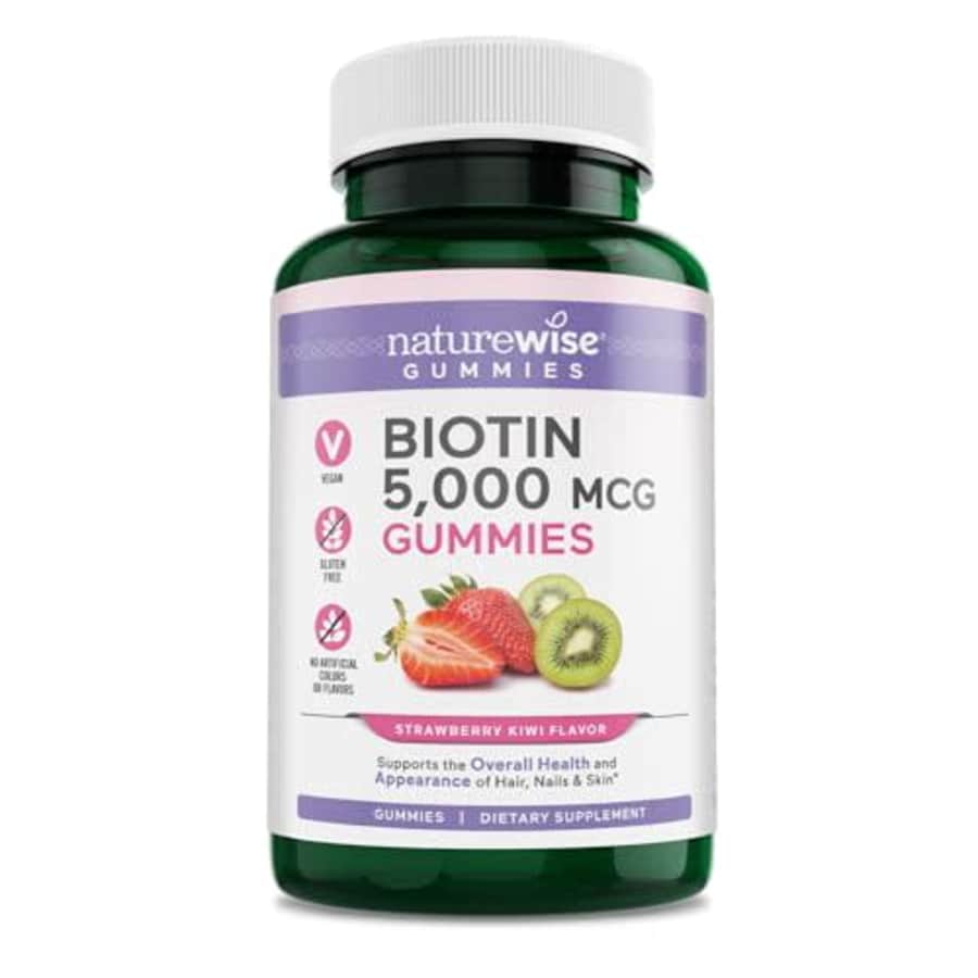 NatureWise Biotin Gummies - Hair, Skin and Nails Vitamin - Biotin 5000mcg Supports Hair and Nail for $22 NatureWise Biotin Gummies - Hair, Skin and Nails Vitamin - Biotin 5000mcg Supports Hair and Nail for $22