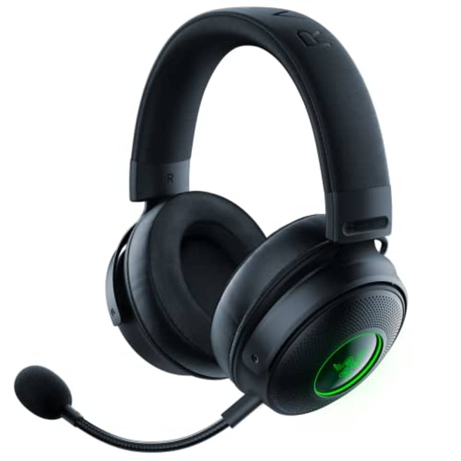 Razer Kraken V3 Pro HyperSense Wireless Gaming Headset w/Haptic Technology: Triforce Titanium 50mm for $200 Razer Kraken V3 Pro HyperSense Wireless Gaming Headset w/Haptic Technology: Triforce Titanium 50mm for $200