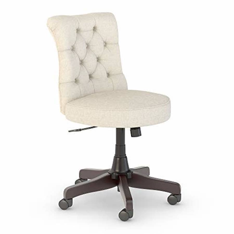 Bush Furniture Bush Business Furniture Arden Lane Mid Back Tufted Office Chair, Cream Fabric for $205