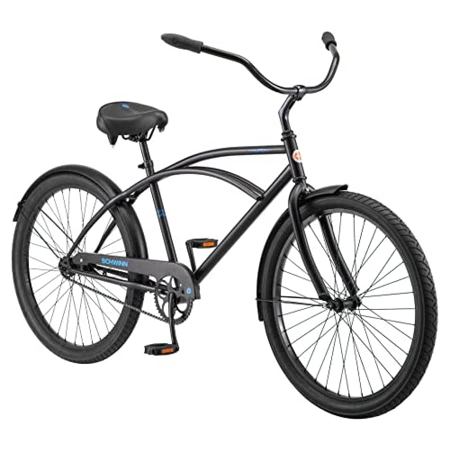 Schwinn Huron Adult Beach Cruiser Bike, 26-Inch Wheels, 18-Inch Steel Frame, Single Speed Twist for $380