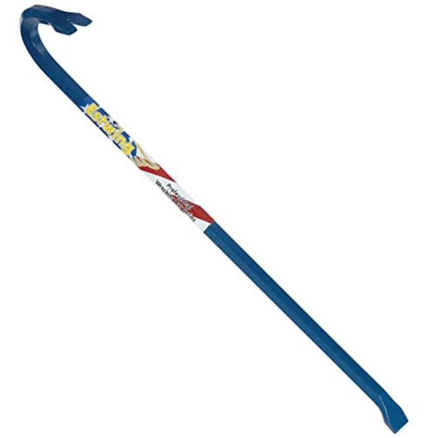 Estwing Gooseneck Wrecking Bar - 3/4" x 24" Pry Bar with Angled Chisel End & Forged Steel for $22 Estwing Gooseneck Wrecking Bar - 3/4" x 24" Pry Bar with Angled Chisel End & Forged Steel for $22