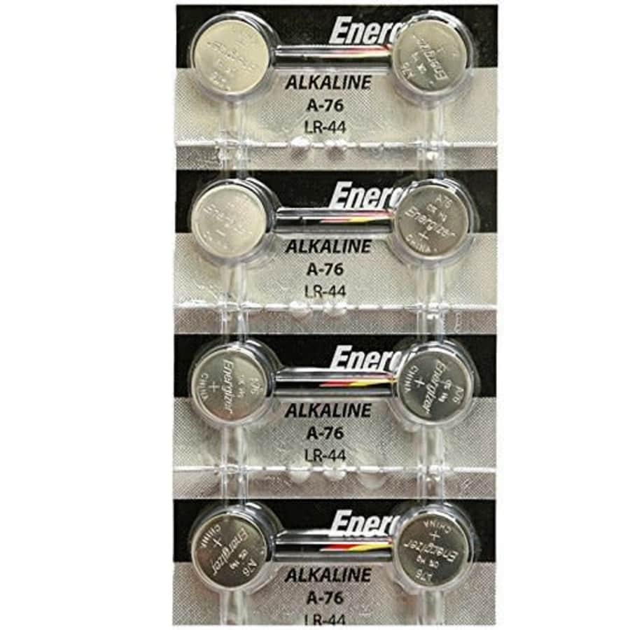 [ Strip of 8 ] Energizer A76/LR44 (A76BP), SR44, L1154, 1.5v Alkaline Batteries for $10