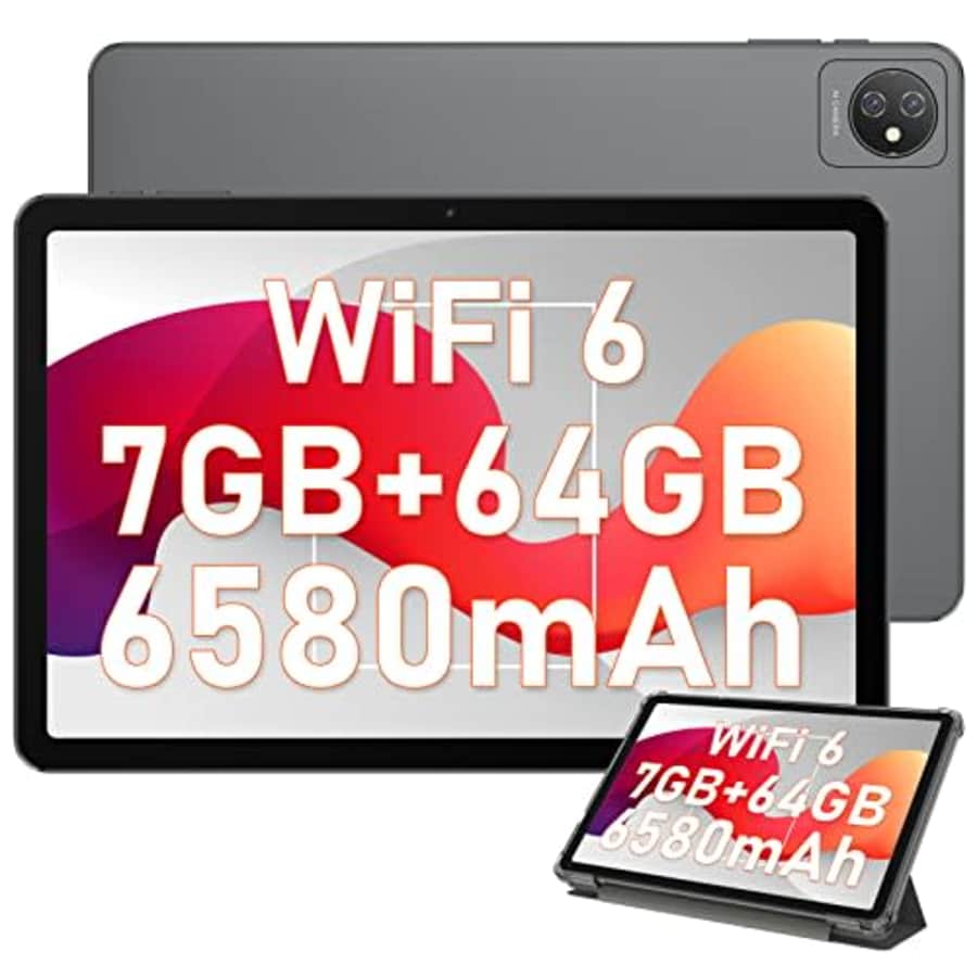 Blackview Tablet Android 12 Tab 8 WiFi Tablets 10.1 Inch 7GB(4+3 Expand) RAM+64GB/1TB ROM Quad Core for $75