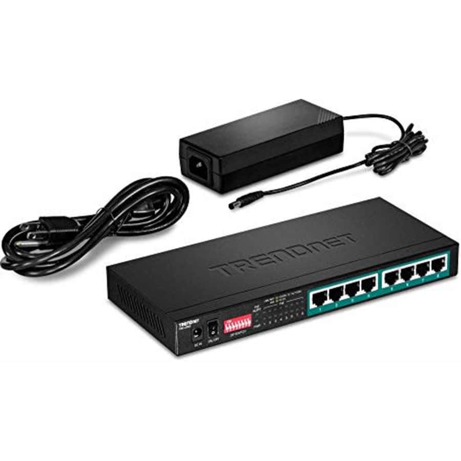 TRENDnet 8-Port Gigabit Long Range Poe+ Switch, TPE-LG80, 65W Poe Budget, Ethernet/Network Switch, for $95 TRENDnet 8-Port Gigabit Long Range Poe+ Switch, TPE-LG80, 65W Poe Budget, Ethernet/Network Switch, for $95