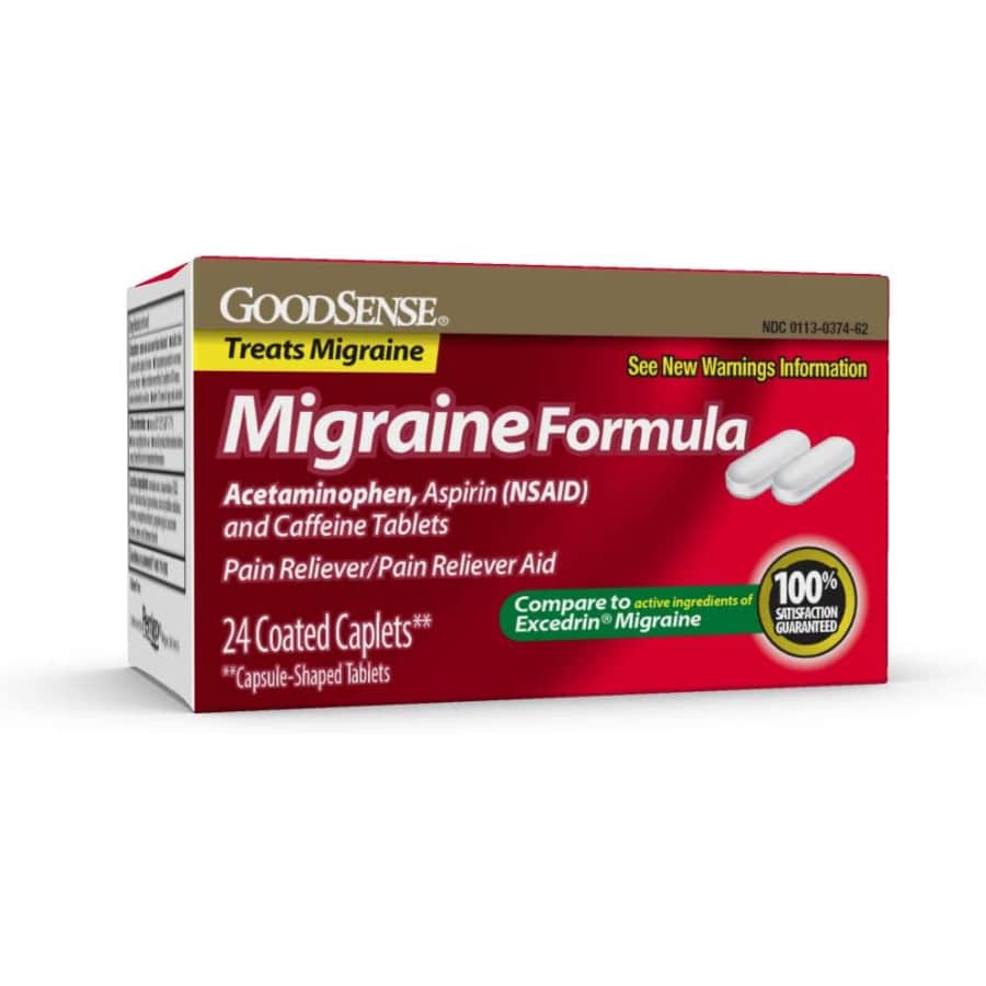 GoodSense Migraine Relief Tablets 24-Count for $3.13 via Sub & Save