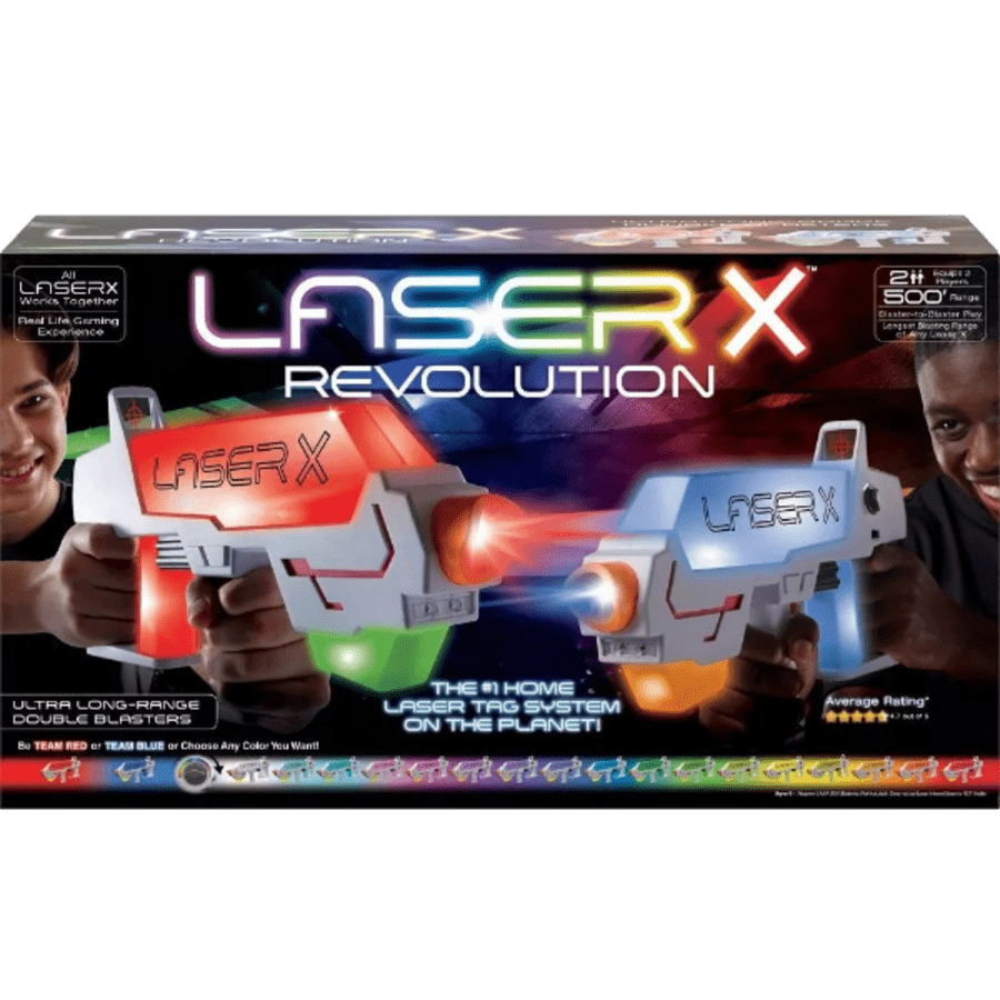 Laser X Revolution 2-Player Laser Tag Gaming Blaster Set for $15 Laser X Revolution 2-Player Laser Tag Gaming Blaster Set for $15