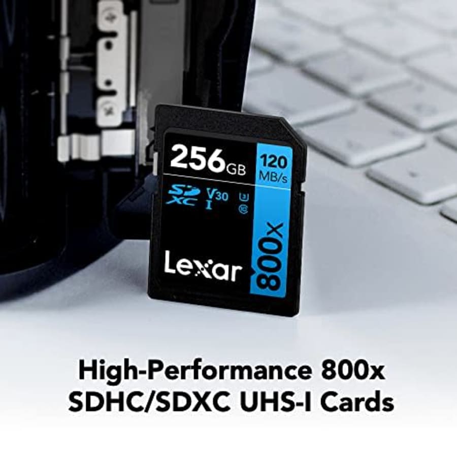 Lexar High-Performance 800x 128GB SDXC UHS-I Memory Card, C10, U3, V30, Full-HD & 4K Video, Up to for $15