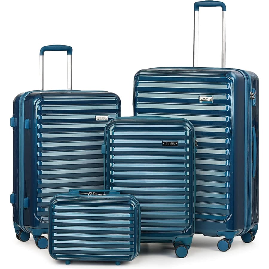 Coolife 3-Piece Expandable Spinner Luggage Set for $170 Coolife 3-Piece Expandable Spinner Luggage Set for $170