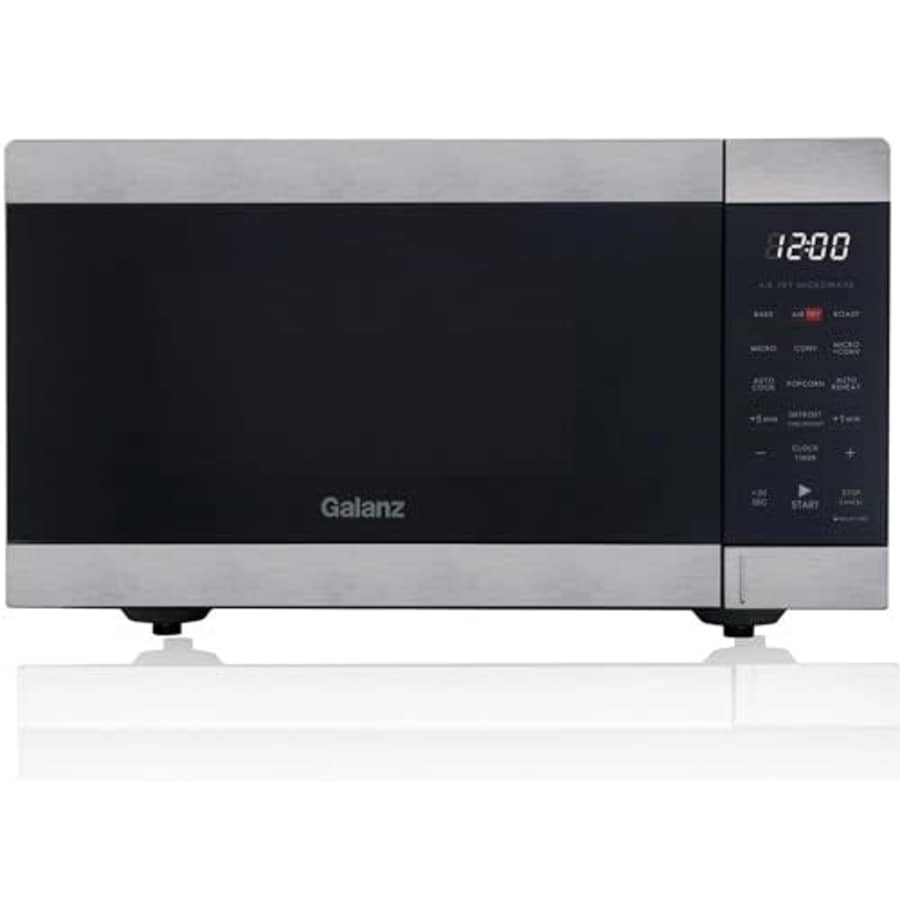 Galanz 0.9 Cu. Ft Air Fry Microwave Stainless Steel for $127
