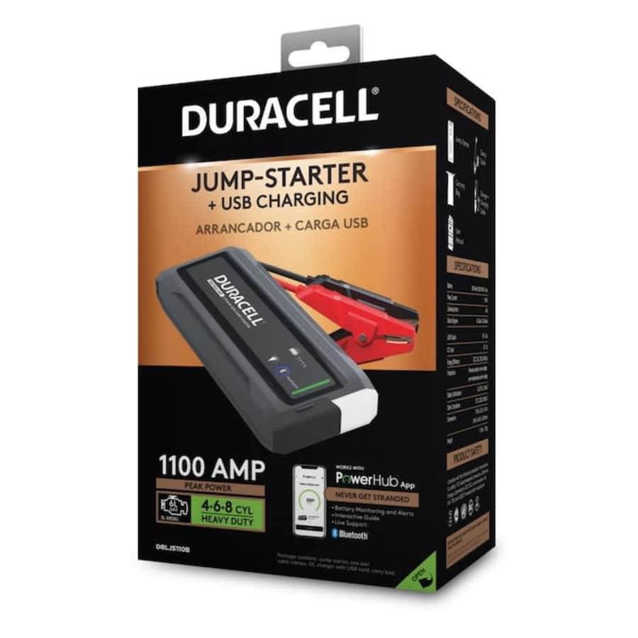 Duracell 1,100-amp Bluetooth Jump-Starter for $60