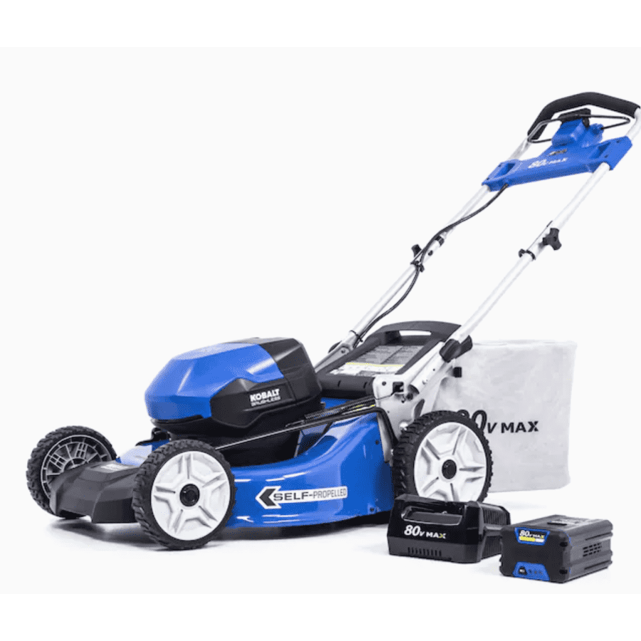 Kobalt 80V Max Brushless 21" Self-Propelled Cordless Electric Lawn Mower for $499 Kobalt 80V Max Brushless 21" Self-Propelled Cordless Electric Lawn Mower for $499