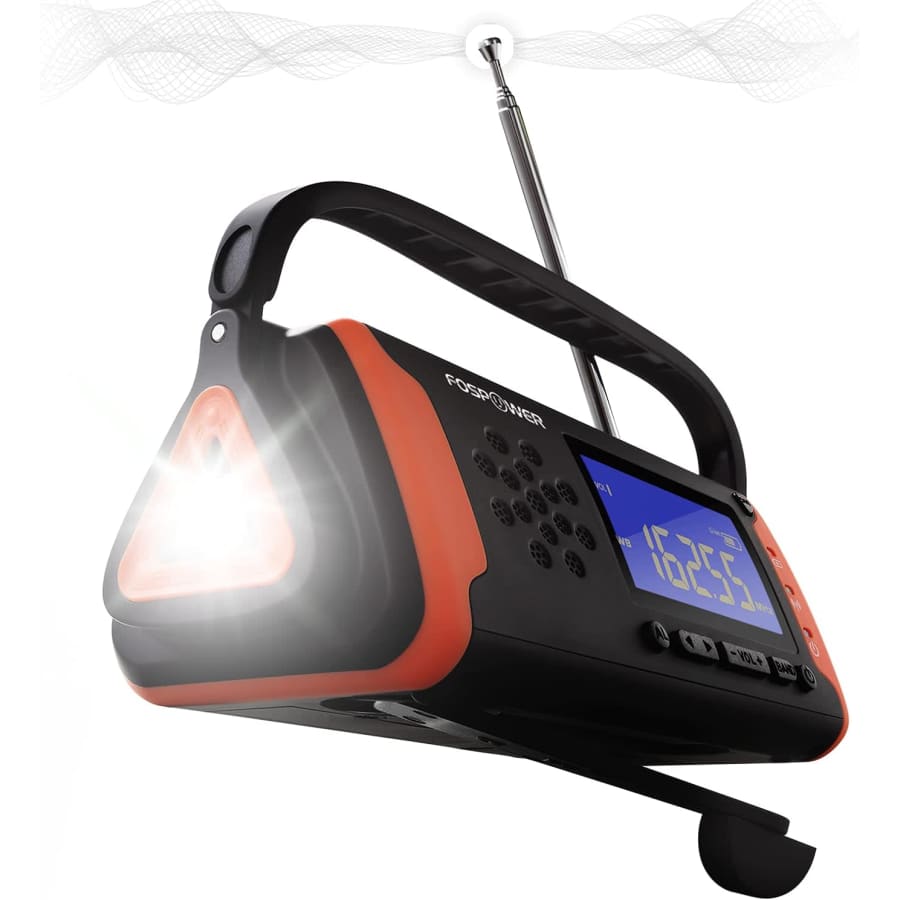 FosPower 4000mAh NOAA Emergency Weather Radio for $20