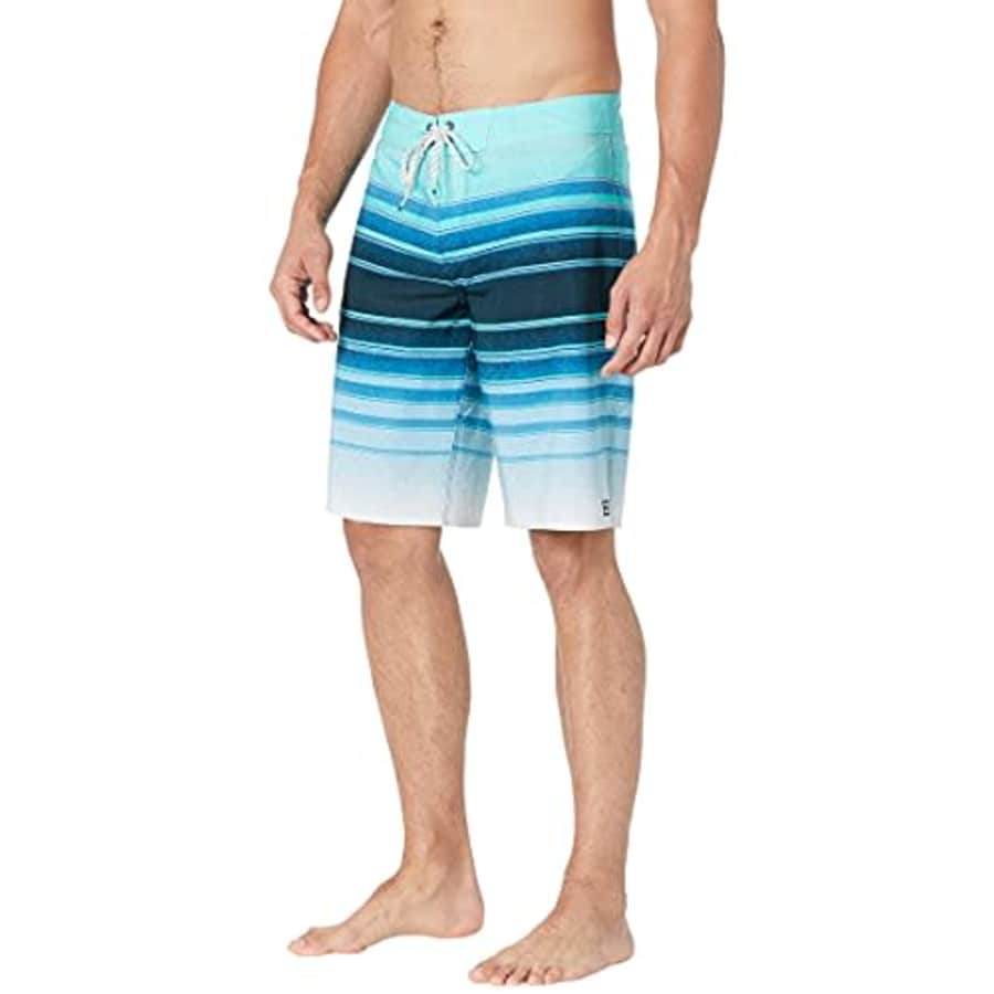 Billabong Men's Standard 20 Inch Outseam Performance Stretch All Day Pro Boardshort, Blue Heather, for $50