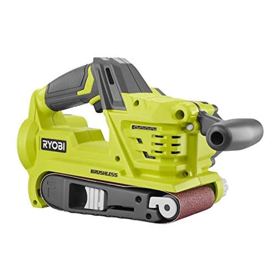 Ryobi One Plus Cordless Brushless Belt Sander P450, 18V (Renewed) for $117