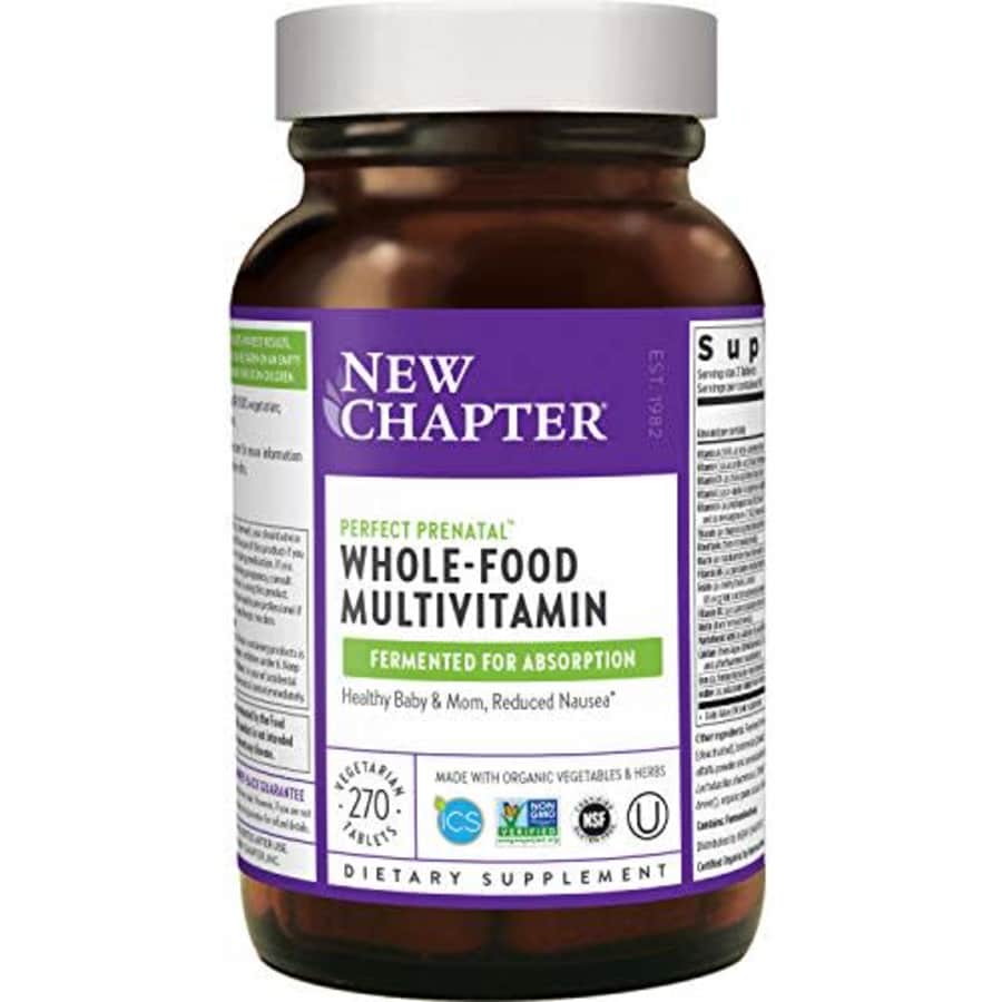 New Chapter Perfect Prenatal Vitamins, 270ct, Organic Prenatal Vitamins, Non-GMO Ingredients for for $68