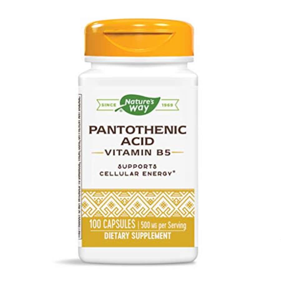 Nature's Way Pantothenic Acid, Capsules, 500 mg per serving, 100-Count for $10