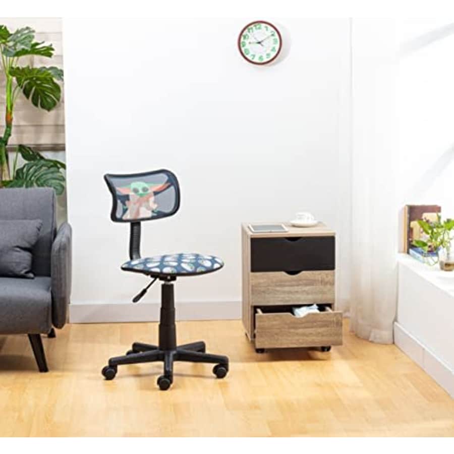 Idea Nuova Star Wars Grogu Aka Baby Yoda Swivel Mesh Rolling Desk Chair for $72